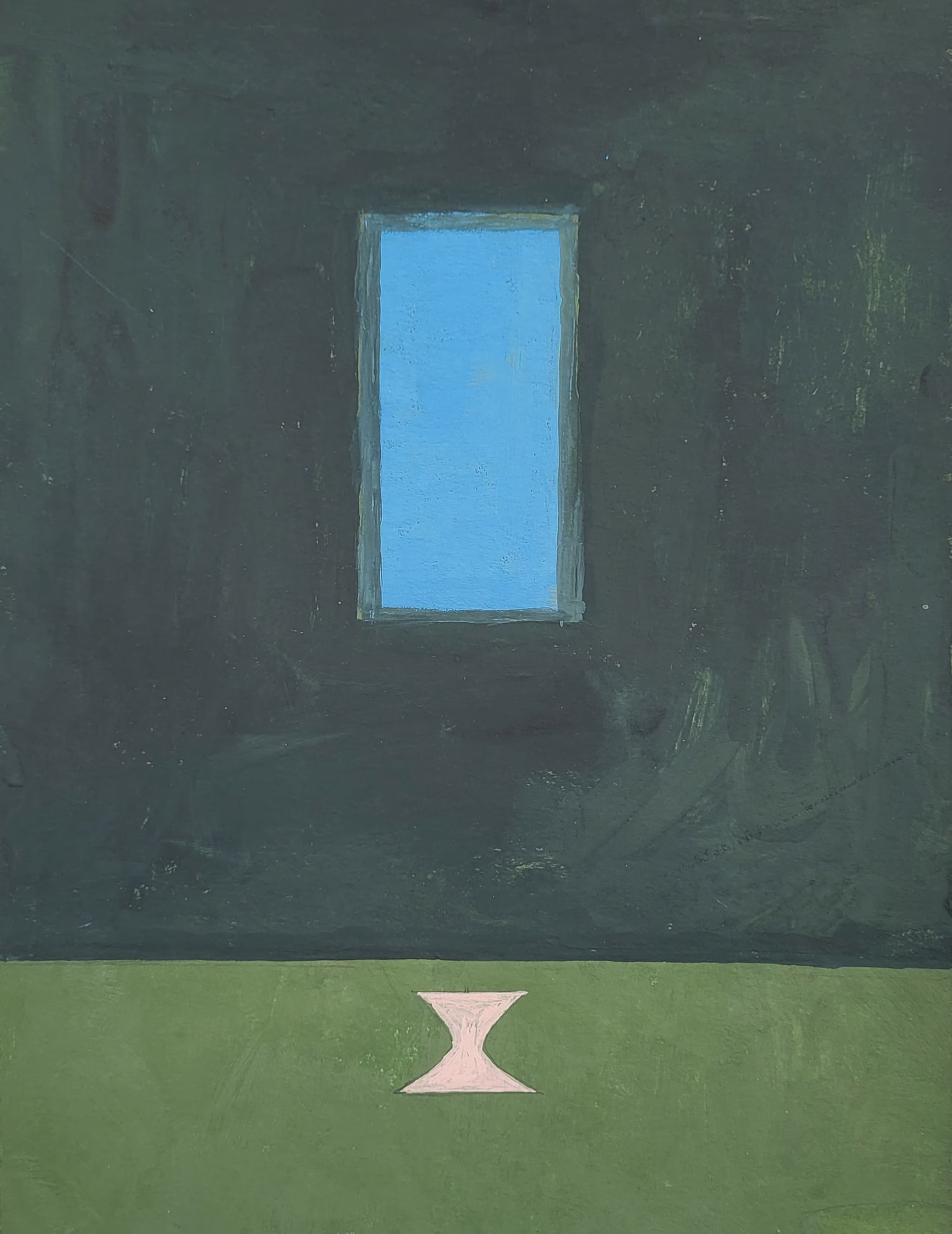 Bez tytułu 18x24 cm, gwasz na papierze, 2019