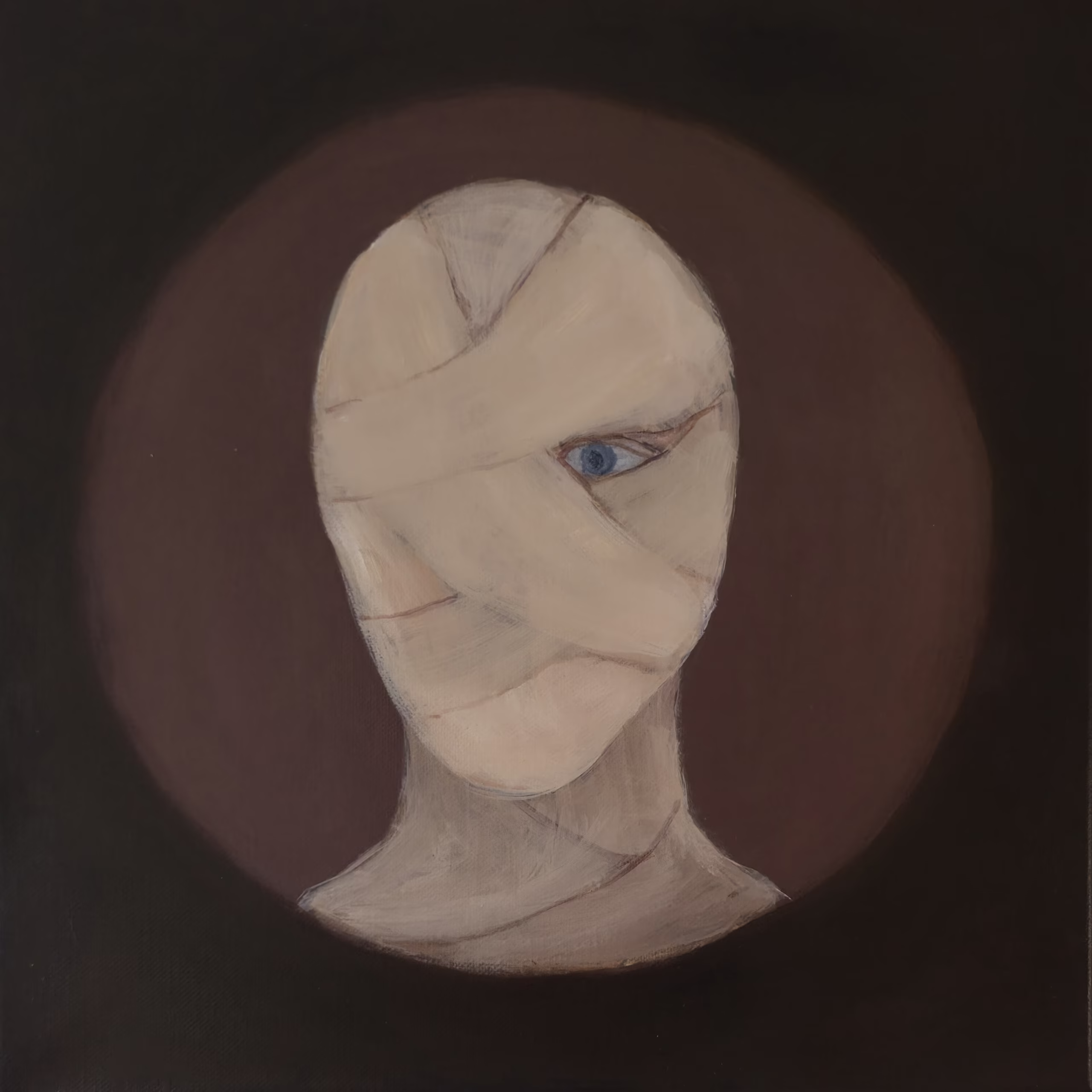 Bez tytułu 40x40 cm, akryl na płótnie, 2026