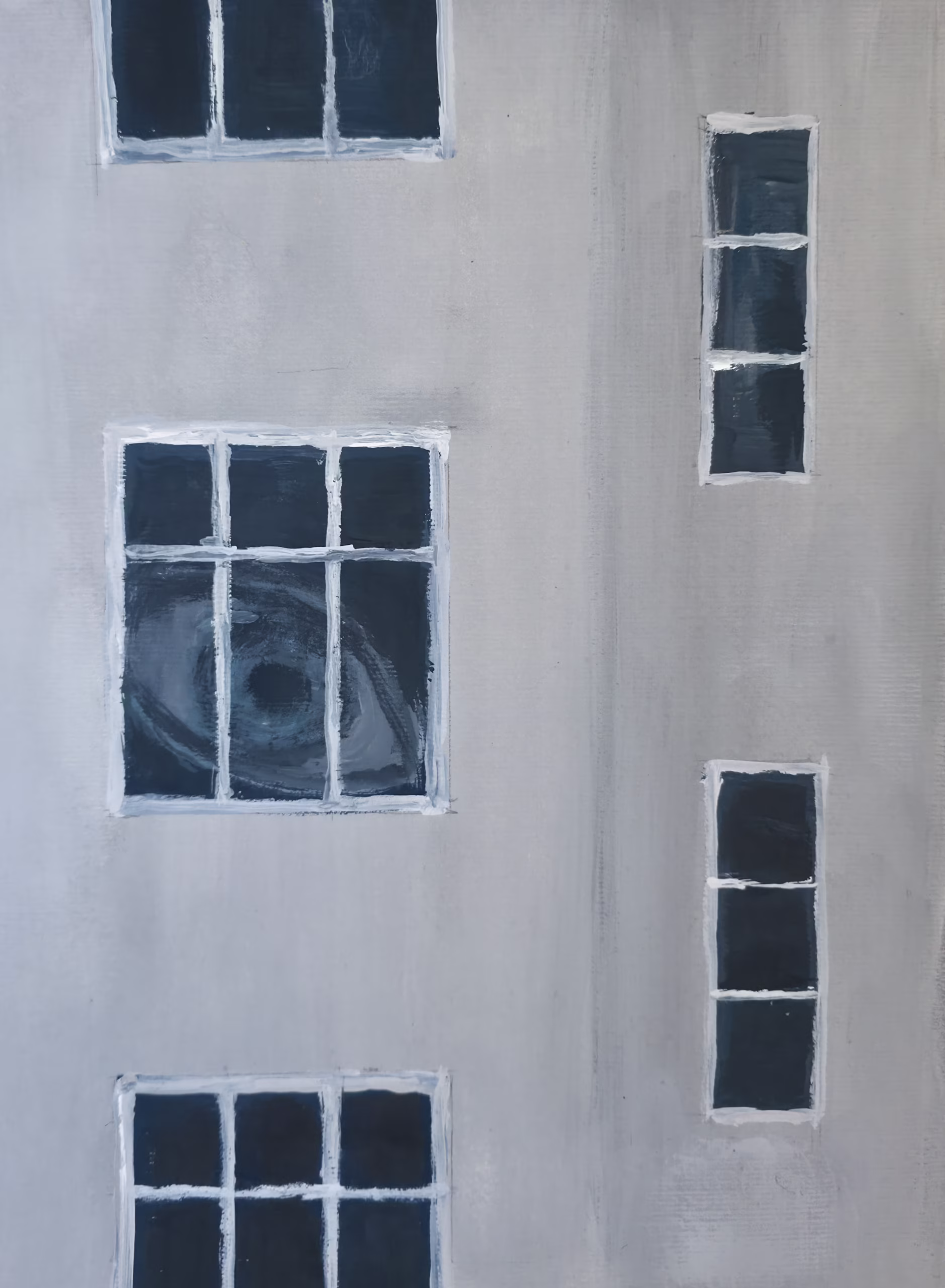 Oko 24x29 cm, gwasz na paierze, 2025
